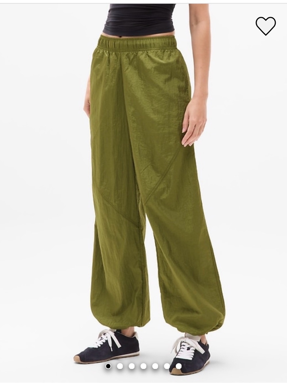 Athleta Lunar Sheen Mid Rise Utility pants Large NWT